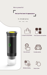 Machine à café portable intelligente en acier inoxydable avec fonction de chauffage, charge USB-C <span class=keywords><strong>12</strong></span> <span class=keywords><strong>volts</strong></span>, pour le camping, les voyages, l'hôtel et l'usage domestique - Product Image 6