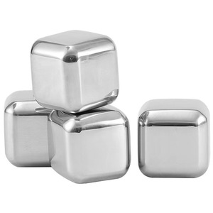 304 acier inoxydable surgelé vin whisky bloc de glace carré pierre à vin glacé pour usage domestique pour <span class=keywords><strong>Amazon</strong></span> Offre Spéciale - Product Image 5