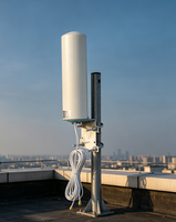 Antenne cellulaire 4G LTE MIMO à polarisation verticale omnidirectionnelle double pour ports mâles, indice de protection IP67, montage mural extérieur, gain élevé