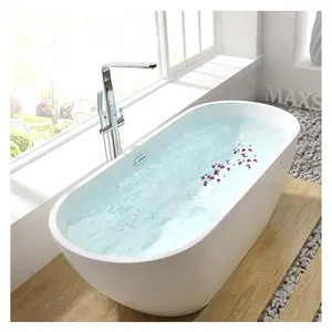 BOTON STONE Modernes Luxus-Acryl-freistehendes Massage-Badezimmer Weiße Whirlpool-Whirlpools