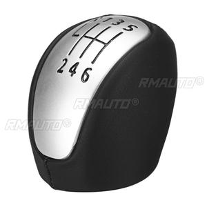 Poignée de levier de vitesses manuelle à 6 vitesses pour Renault/Laguna MK3 2007-2014, levier de vitesses en cuir PU, boule de levier de vitesses 2008 2009 2010 2011 2012 2013 - Product Image 2