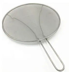 Stainless Steel Mesh Screen Good Assistant Practical Kitchen Oil Proofing Lid