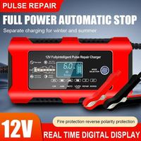 Chargeur de batterie intelligent automatique 12V 6A à protection multiple avec réparation intégrée