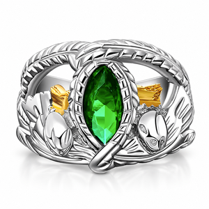 Reale Dell'argento Sterlina 925 Anelli di Aragorn di Barahir <span class=keywords><strong>LOTR</strong></span> Anello di Cerimonia Nuziale Per Gli Uomini Gioielli Appassionato di Cinema - Product Image 1