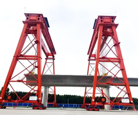 Portique de lancement à double poutre 40t 60t 80t 100t pour la construction de ponts autoroutiers et ferroviaires