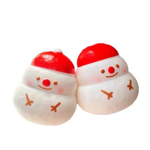 Poupée bonhomme de neige en PU souple à rebond lent, jouet anti-stress à presser pour les 14 ans et plus, cadeau de Noël idéal - Product Image 5