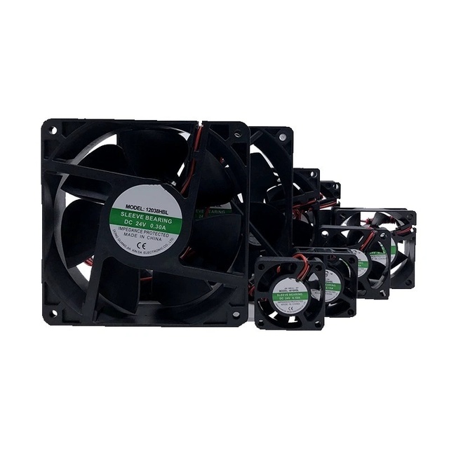 Dc Cooling Fan Bearing High Speed 5v 12v 24v Silent Dc Fan Brushless 40mm 60mm 70mm 80mm 92mm 120mm Dc Axial Flow Fans