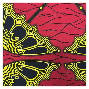 Top Quality Custom Exclusive Wax African Cotton Print Beaded Fabric