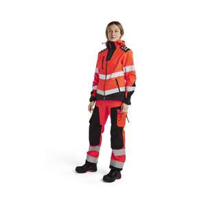BLAKLADER - 479125135599XXL Veste softshell haute visibilité pour femme Rouge/Noir-EAN 7330509813454 HI-VIS WORKWEAR - Product Image 3