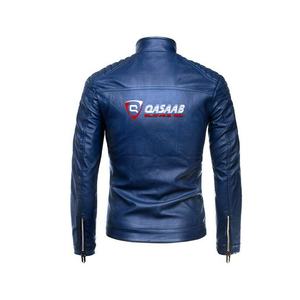 Vêtements de mode Slim Fit hommes en cuir respirant hiver lavé été Parka-veste manteaux PU col montant vêtements d'extérieur-vestes - Product Image 2