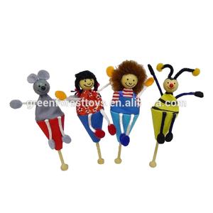Nuovi Giocattoli per Bambini: Set di <span class=keywords><strong>Marionette</strong></span> <span class=keywords><strong>da</strong></span> Dito in Legno di Betulla, <span class=keywords><strong>Marionette</strong></span> Pop-Up <span class=keywords><strong>da</strong></span> Circo - Product Image 1