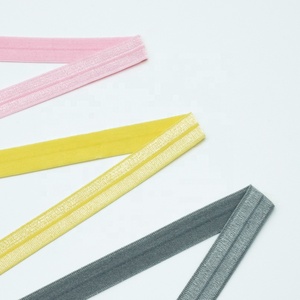 888 Màu Sắc Rắn Sáng Bóng Gấp Hơn Đàn Hồi Thiên Sai Băng Spandex <span class=keywords><strong>Satin</strong></span> Ban Nhạc Băng Đàn Hồi Cho May Mặc Tóc Tie Headband Quà Tặng <span class=keywords><strong>Webbing</strong></span> - Product Image 3