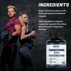 Oem nhãn hiệu riêng turkesterone Viên Nang Thuốc chế độ ăn uống bổ sung thúc đẩy sức mạnh cho người lớn Vegan turkesterone viên nang - Product Image 3