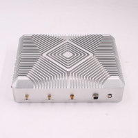 In-tel Core I3 i5 i7 caja industrial Triple pantalla PC integrado con GPIO RS232 RS485 dual LAN Fanless Industrial mini pc