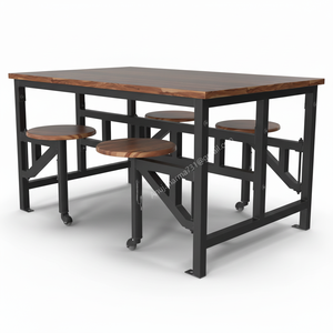 Mesa de altura ajustable/escritorio de pie y taburete/escritorio de pie Escritorio manual de pie Escritorio ergonómico Mesa elevadora Ajuste de altura - Product Image 1