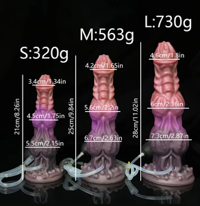 <span class=keywords><strong>Dildo</strong></span> en PVC souple avec pulvérisation d'eau, taille S/M/L, avec 2 gros nœuds, ventouse et 100% étanche - Product Image 6