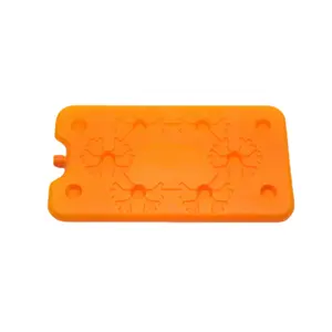 Baolun 2024 Orange Ice Brick 400ml HDPE Ice Box For Delivery Reusable Ice Pack
