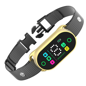 IPetDog <span class=keywords><strong>Collar</strong></span> Antiladridos 8 Sensibilidad Ajustable Pitido Vibración Sin Choque Inofensivo Entrenamiento Inteligente Perro Ladridos <span class=keywords><strong>Collar</strong></span> - Product Image 1