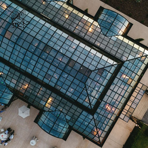 Véranda en verre décorative sur mesure BLVE, grande taille, pour jardin extérieur, serre avec toit à plusieurs niveaux, idéale pour les lieux <span class=keywords><strong>de</strong></span> mariage - Product Image 3