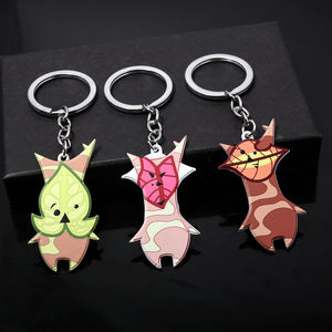 Lindo Llavero Metálico de Personajes del Bosque, Set de Llaveros Esmaltados de <span class=keywords><strong>Korok</strong></span> y Majora's Mask, Anillo de Llaves de Personajes de Juego para Fans - Product Image 3