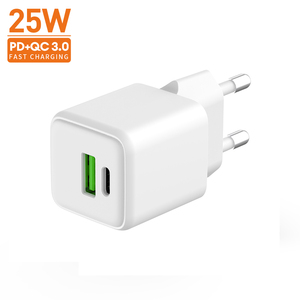 Vina 25w caricatore da muro Dual Usb universale adattatore da viaggio veloce ricarica Pd Super veloce Usb-c adattatore di alimentazione per <span class=keywords><strong>Samsung</strong></span> - Product Image 5