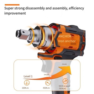 Cho coofix 21V công nghiệp không dây pin điện tác động cờ lê mô-men xoắn cao 650n.m Max động cơ không chổi than 6 tháng bảo hành - Product Image 3