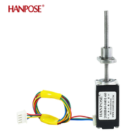Moteur pas à pas Nema 8 HANPOSE 0.03N.M 0.8A 20HB24/34/40-0401/0601-60 avec vis sphérique 100-300MM pour fraisage CNC