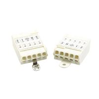 Bloque de Terminales de Doble Plataforma para Conexión Interna de Iluminación, Conector de Cable Eléctrico Multi-entrada y Multi-salida