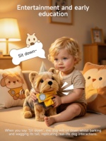 Jouets en peluche électriques pour enfants Tumama, chiens interactifs contrôlés par la voix, chiots musicaux en peluche, chiens automatiques qui marchent, jouet interactif pour bébé