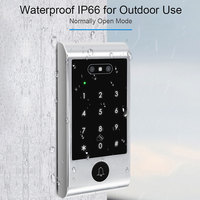 Contrôleur d'accès intelligent V6-BLE TTLock avec reconnaissance faciale, carte, code PIN et smartphone 4-en-1, clavier de contrôle d'accès de porte intelligent avec sonnette