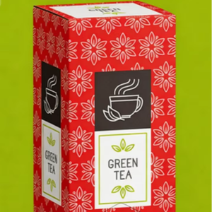 Caja de té ecológica roja, caja de regalo artesanal, se pueden aceptar pedidos de té personalizados - Product Image 1