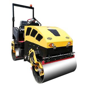 Rouleau compacteur à double roue en acier de 1 tonne et 3 tonnes, à entraînement hydraulique complet, à double entraînement, à vibration, pour pelouse et chaussée - Product Image 5