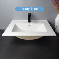 Lavabo rectangulaire en céramique TARPUL Factory, 11 tailles, pour petite salle de bain