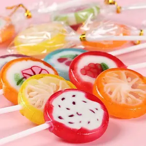 Snack Foods Different Kinds Assorted Fruit Flavour Lollipop Candy Factory Wholesale