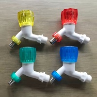 Chine prix d'usine Triangle poignée Bibcock ABS plastique Bibcock robinet d'eau Transparent pour le contrôle de l'eau