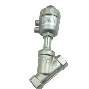 Dkv thép không gỉ DN 15 khí nén ren góc van <span class=keywords><strong>2</strong></span> "NC khí nén góc ghế van <span class=keywords><strong>2</strong></span> cách <span class=keywords><strong>2</strong></span> vị trí - Product Image 2