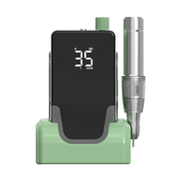 Machine à ongles électrique sans fil professionnelle à charge USB-C, avec brosse en carbone conique personnalisée, haute vitesse, kit de manucure portable