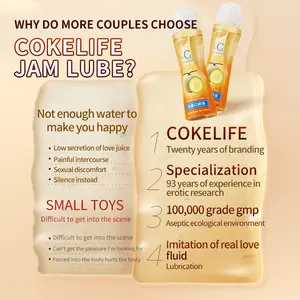 CokeLife Sexo Oral Gel lubricante soluble en agua 100ML Lubricante con sabor a fruta Lubricantes personales a base de agua sexual
