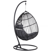 Haute qualité moderne balcon extérieur meubles de jardin Patio balançoire chaise suspendue rotin osier suspendu oeuf chaise de loisirs