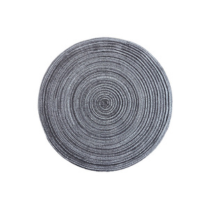 4pcs Round Table Mat Woven Ramie Placemats Anti Dining Table Mats Non-Slip Tableware Bowl Pads Kitchen <b>Drink</b> Cup <b>Coasters</b> - Product Image 1