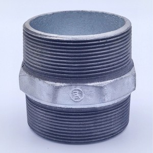 Raccordi in acciaio con filettatura esterna esagonale zincato raccordi per tubi filettati a doppia linea tubazioni <span class=keywords><strong>Gas</strong></span> e tubazioni di protezione antincendio - Product Image 1
