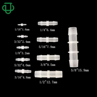 Sambungan Pipa Plastik Bentuk I Ukuran 1/16" hingga 5/8" Grosir, Fitting Pipa Barb 2 Arah, Konektor Tabung Lurus Medis
