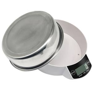 Báscula digital de cocina doméstica con cuenco de acero inoxidable, División de 1g, báscula de peso para alimentos - Product Image 3