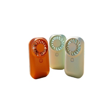 Ultra Thin Lightweight Handheld <b>Mini</b> Pocket <b>Fan</b> with Hidden Bracket Plastic Construction for Office & Outdoor Use - Product Image 1