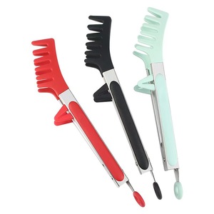Spaghetti Tongs 25.5cm <b>Silicone</b> Kitchen Pasta <b>Tool</b> For Noodle BBQ Outdoor Use - Product Image 2
