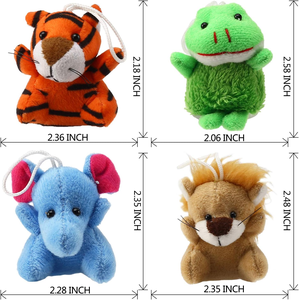 Bán Buôn Dễ Thương Động Vật Nhỏ Sang Trọng Keychain Trang Trí Cho Các Bên Theo Chủ Đề <span class=keywords><strong>Mini</strong></span> Động Vật Sang Trọng Đồ Chơi Thiết Lập - Product Image 2