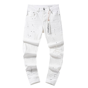 Vaqueros ajustados de moda para hombre con lavado desgastado, versátiles y elegantes, ropa casual para hombre - Product Image 4