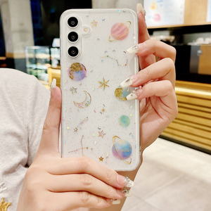 Custodia per telefono con Glitter pianeta cielo stellato di lusso per Samsung <span class=keywords><strong>Galaxy</strong></span> A56 A36 A06 A16 A04S A05S 5G A55 A35 A15 4G A25 A34 A54 A14 A23 - Product Image 6