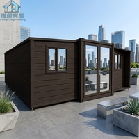 Unité de maison conteneur moderne extensible de 30 pieds, modulaire et détachable, à installation rapide, abri préfabriqué pour les zones balnéaires et les chantiers