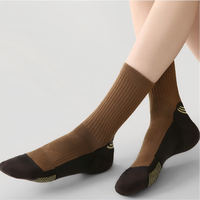 Chaussettes en laine mérinos pour femmes personnalisables pour la randonnée, le ski et la course à pied, chaussettes mi-mollet, évacuation de l'humidité, chaussettes de sport pour femmes et hommes en plein air